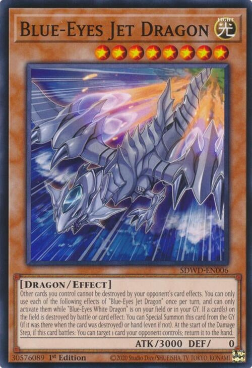 Image for Blue-Eyes Jet Dragon (Structure Deck: Blue-Eyes White Destiny) (SDWD-EN006) - YuGiOh