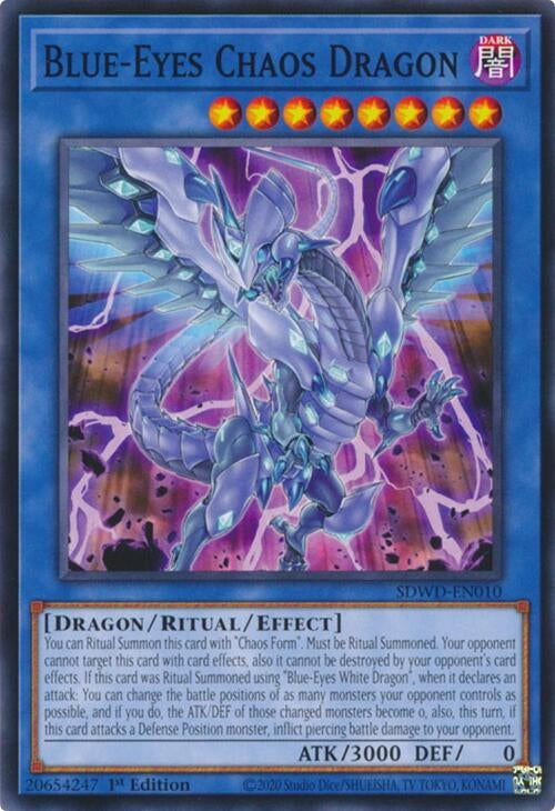 Image for Blue-Eyes Chaos Dragon (Structure Deck: Blue-Eyes White Destiny) (SDWD-EN010) - YuGiOh