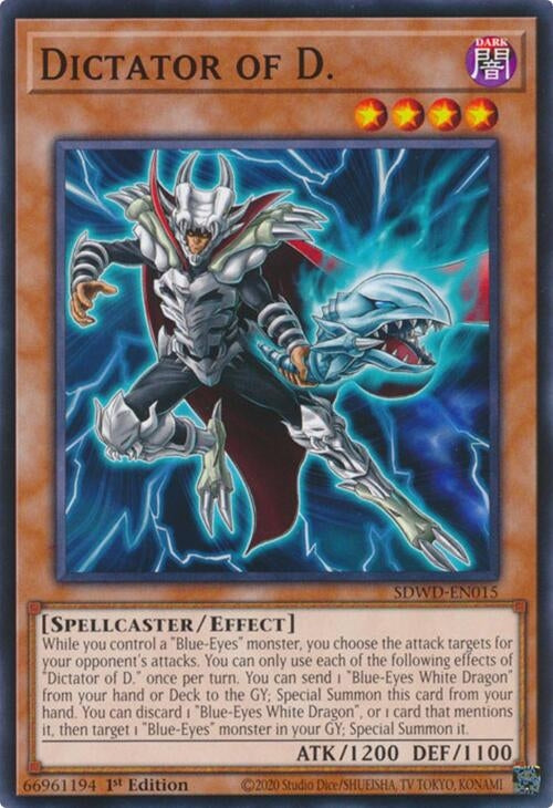 Image for Dictator of D. (Structure Deck: Blue-Eyes White Destiny) (SDWD-EN015) - YuGiOh