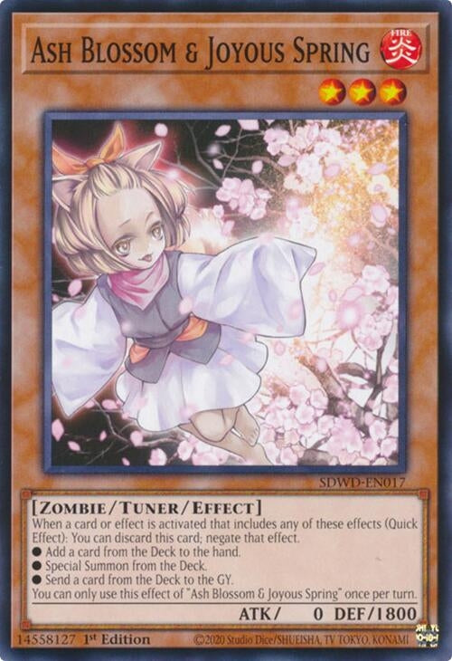 Image for Ash Blossom & Joyous Spring (Structure Deck: Blue-Eyes White Destiny) (SDWD-EN017) - YuGiOh