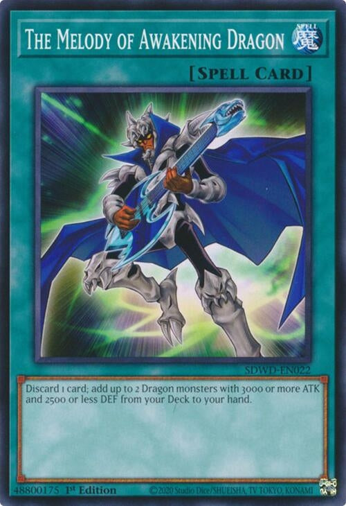 Image for The Melody of Awakening Dragon (Structure Deck: Blue-Eyes White Destiny) (SDWD-EN022) - YuGiOh