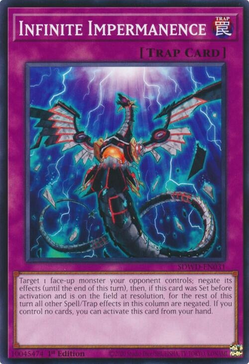 Image for Infinite Impermanence (Structure Deck: Blue-Eyes White Destiny) (SDWD-EN031) - YuGiOh