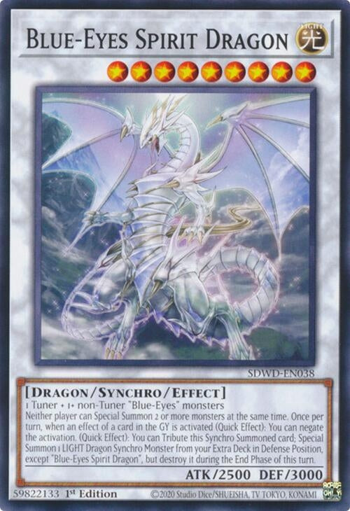Image for Blue-Eyes Spirit Dragon (Structure Deck: Blue-Eyes White Destiny) (SDWD-EN038) - YuGiOh