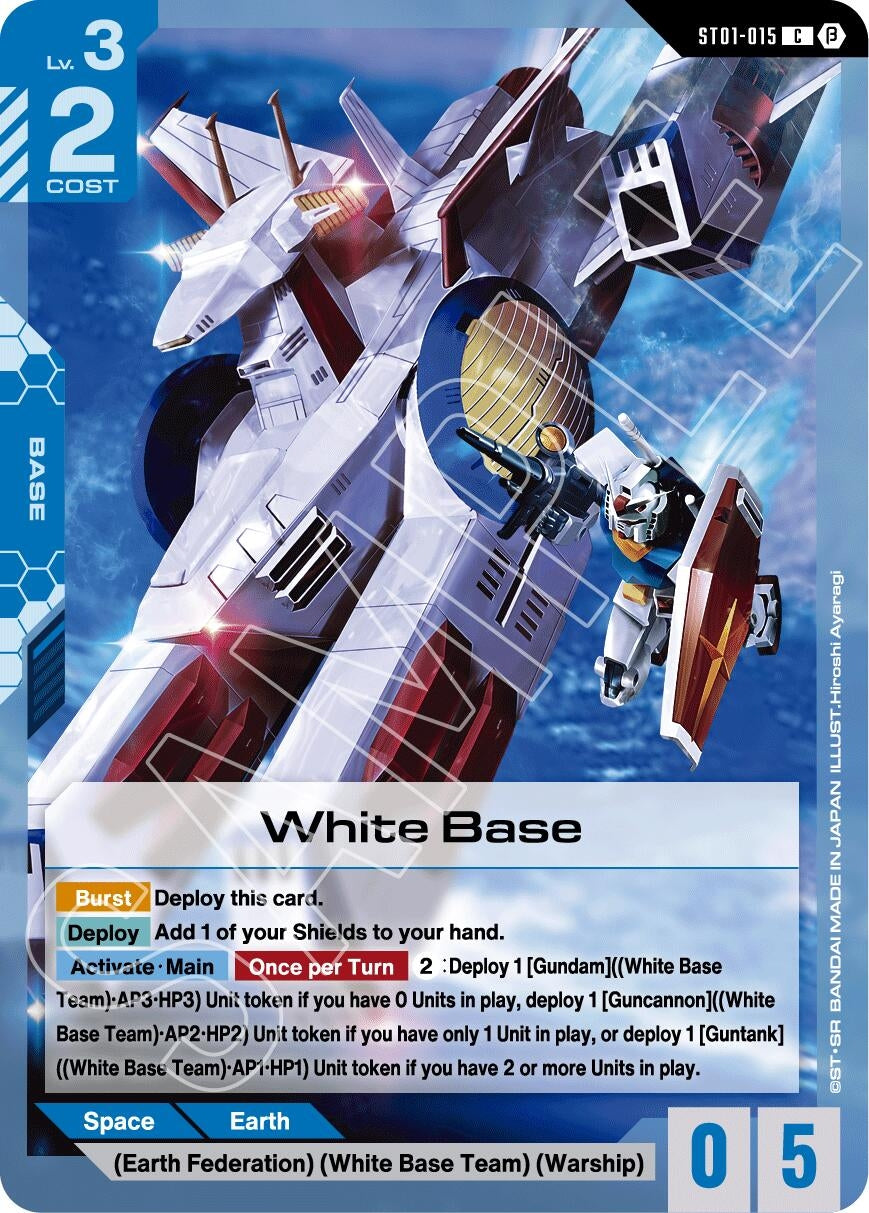 Image for White Base (Edition Beta) (ST01-015) - Gundam Card Game