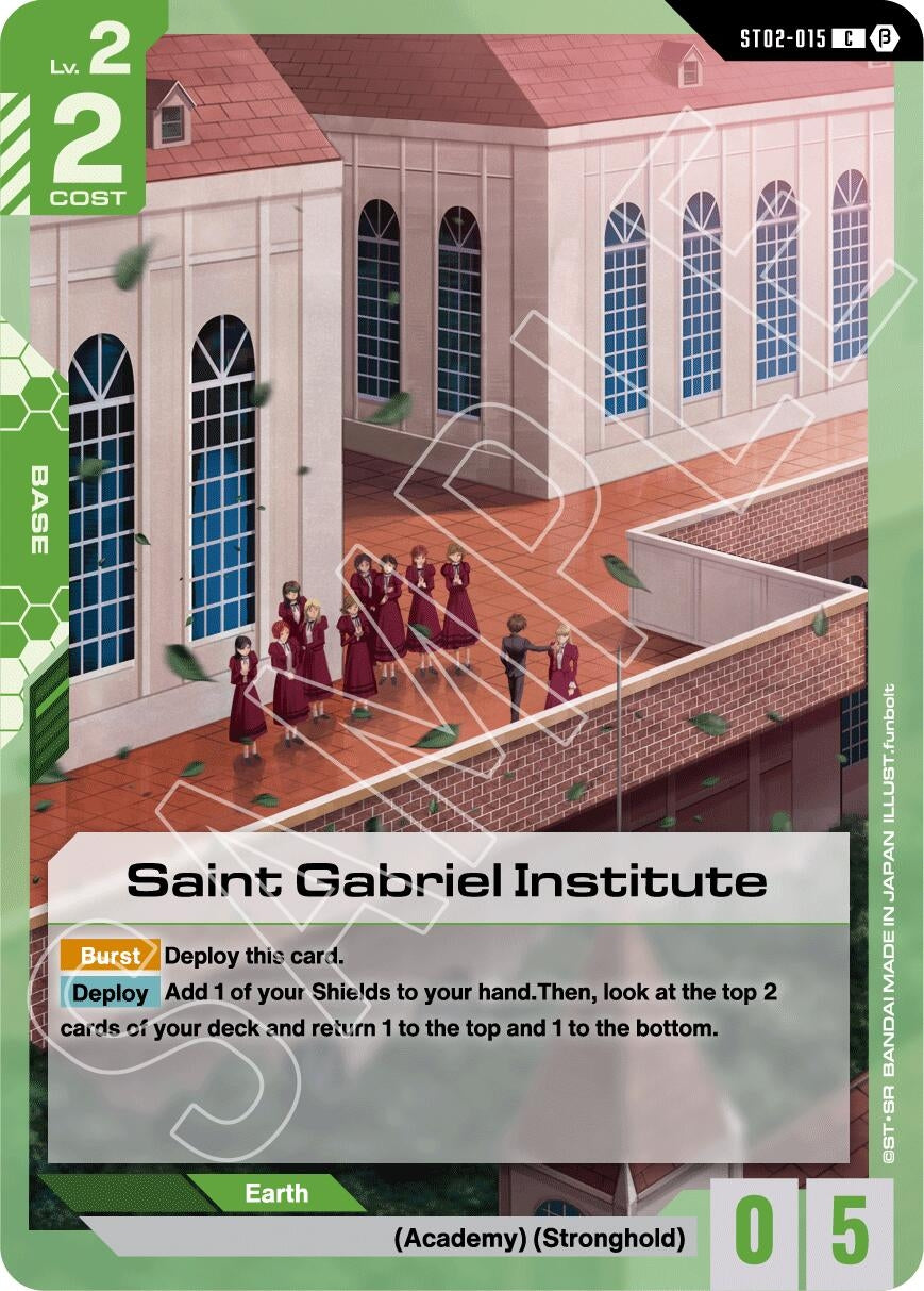 Image for Saint Gabriel Institute (Edition Beta) (ST02-015) - Gundam Card Game
