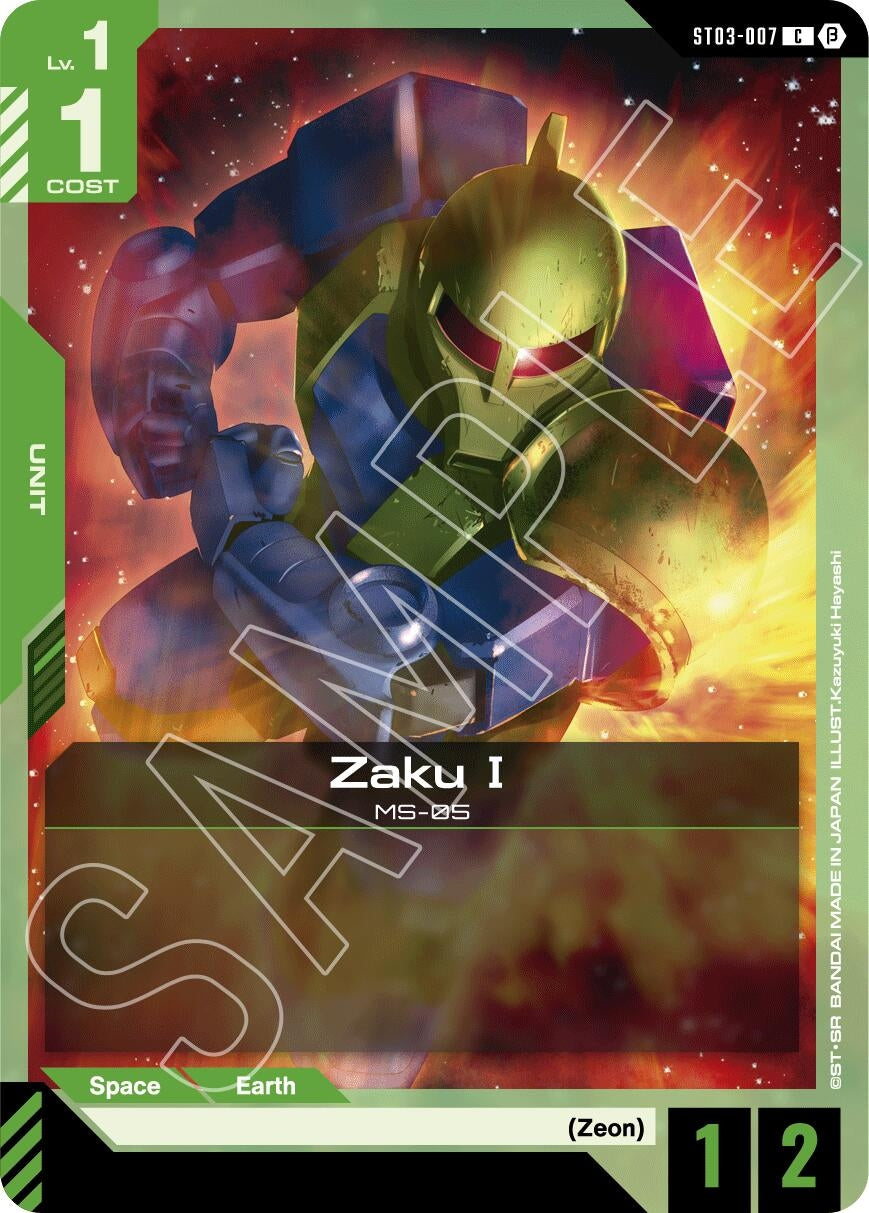 Image for Zaku I (Edition Beta) (ST03-007) - Gundam Card Game