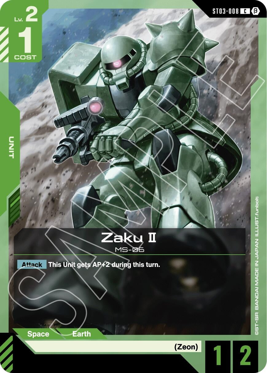 Image for Zaku II (Edition Beta) (ST03-008) - Gundam Card Game