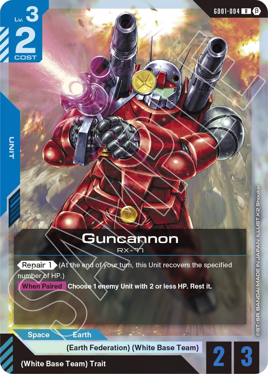 Image for Guncannon (Edition Beta) (GD01-004) - Gundam Card Game