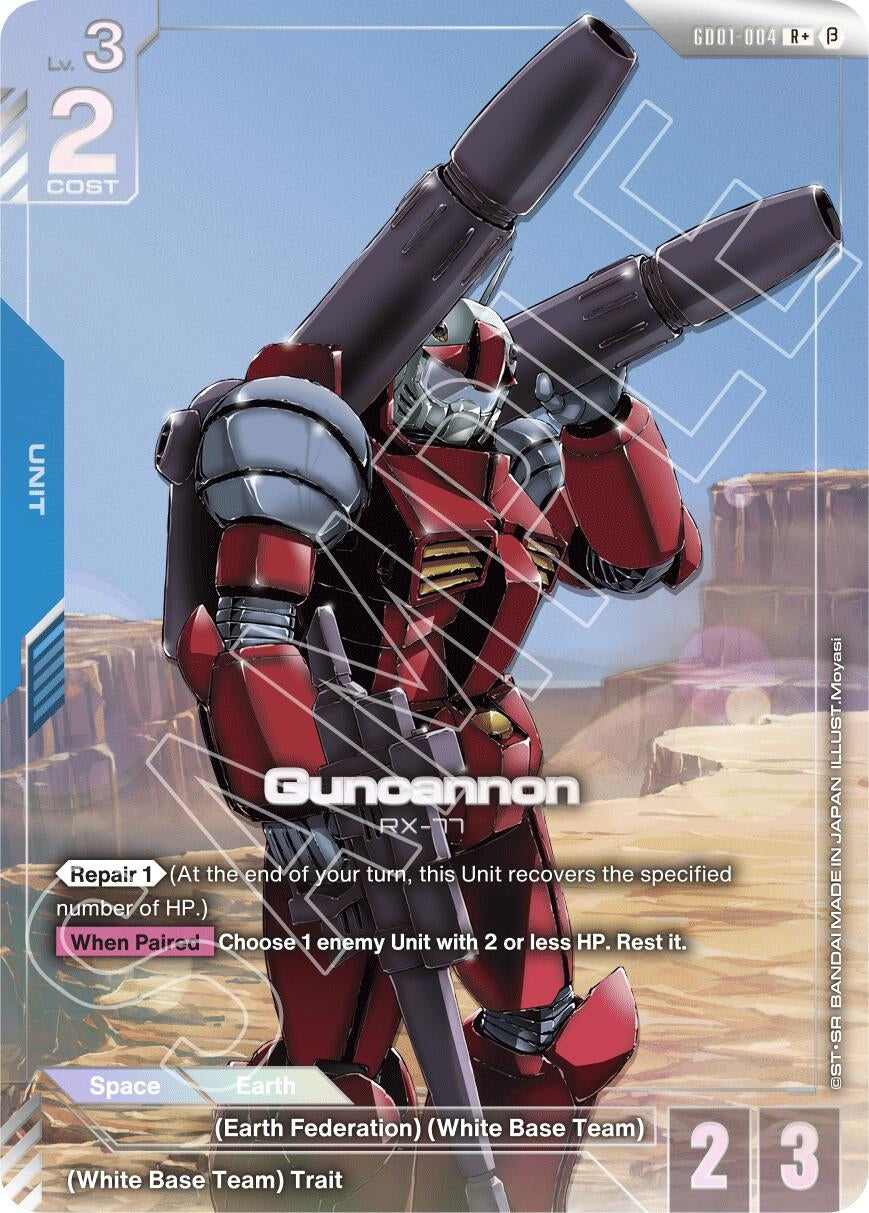 Image for Guncannon (R+) (Edition Beta) (GD01-004) - Gundam Card Game