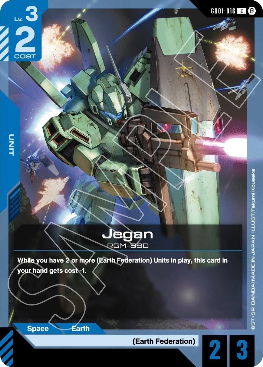 Image for Jegan (Edition Beta) (GD01-016) - Gundam Card Game
