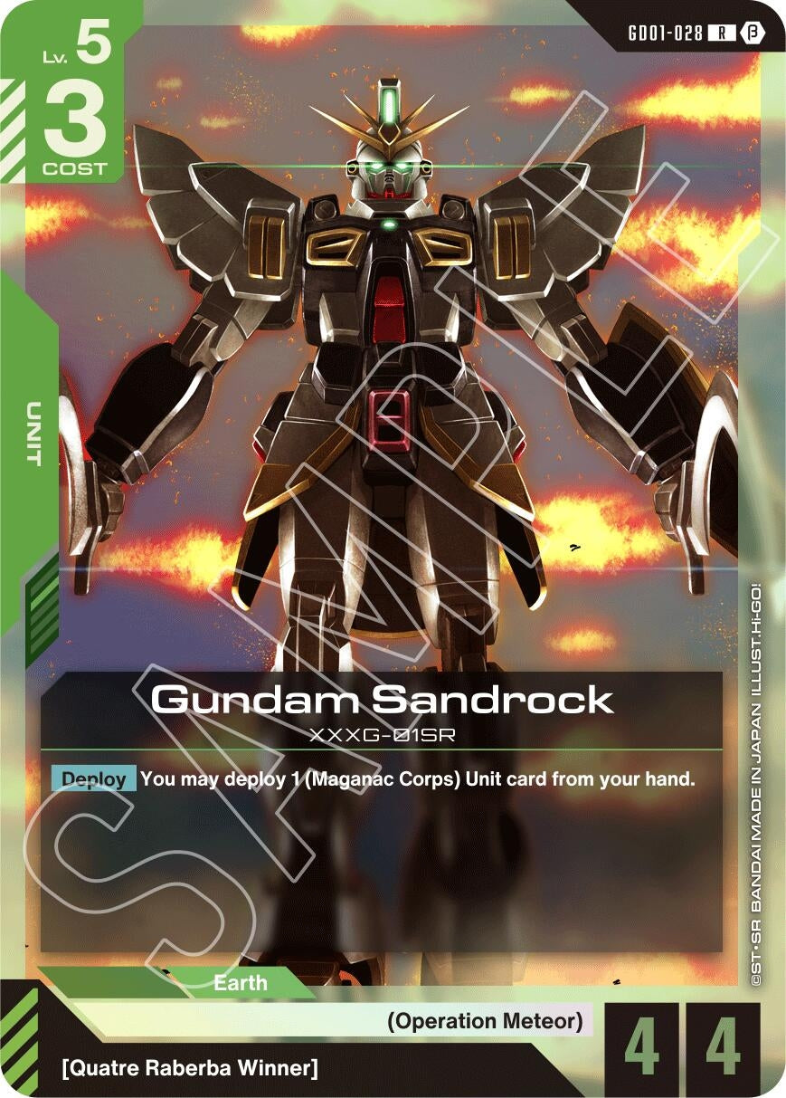 Image for Gundam Sandrock (Edition Beta) (GD01-028) - Gundam Card Game