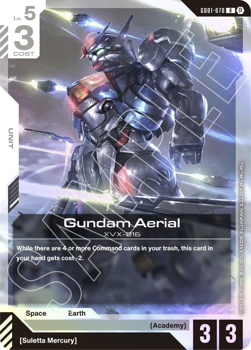 Image for Gundam Aerial (Edition Beta) (GD01-070) - Gundam Card Game