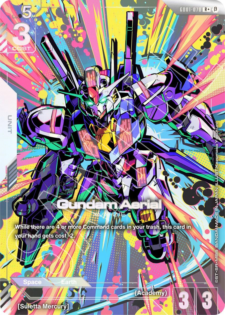 Image for Gundam Aerial (R+) (Edition Beta) (GD01-070) - Gundam Card Game