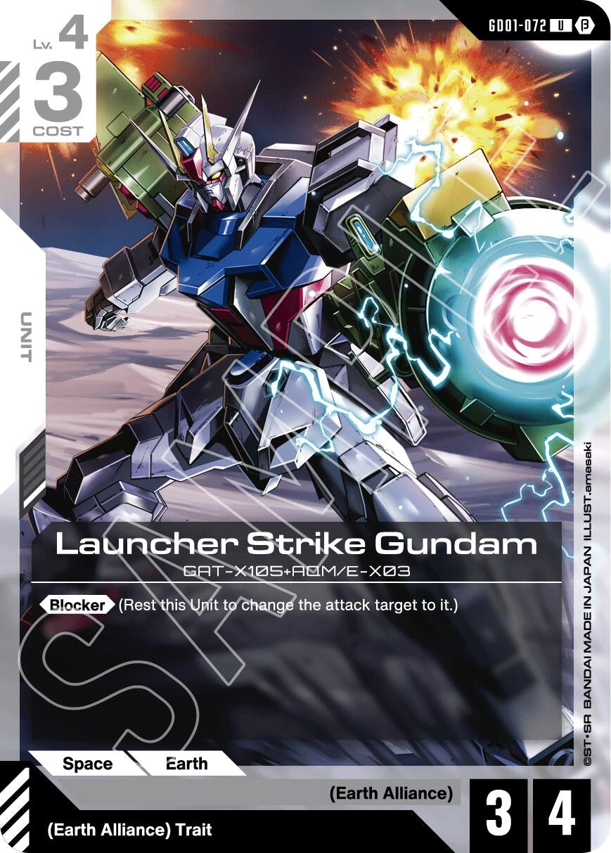 Image for Launcher Strike Gundam (Edition Beta) (GD01-072) - Gundam Card Game