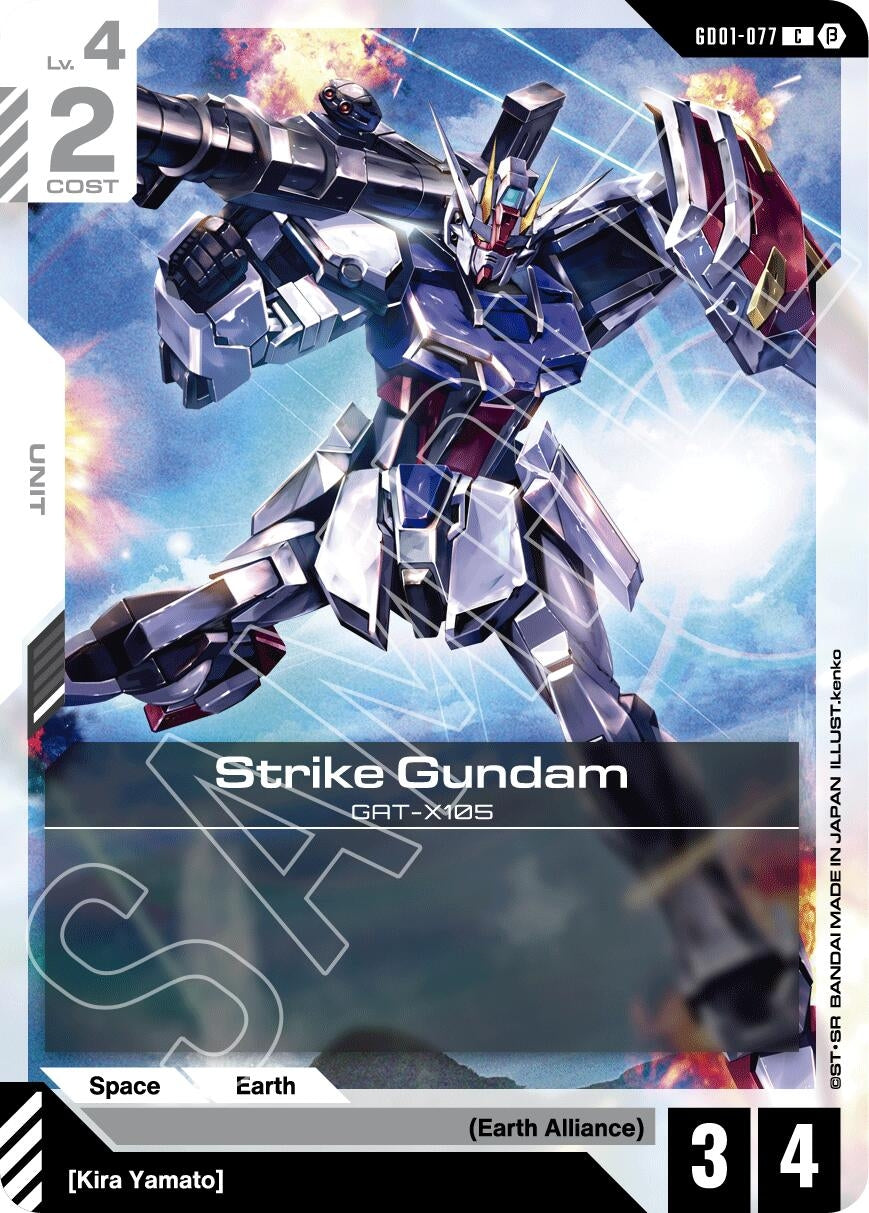 Image for Strike Gundam (GD01-077) (Edition Beta) (GD01-077) - Gundam Card Game