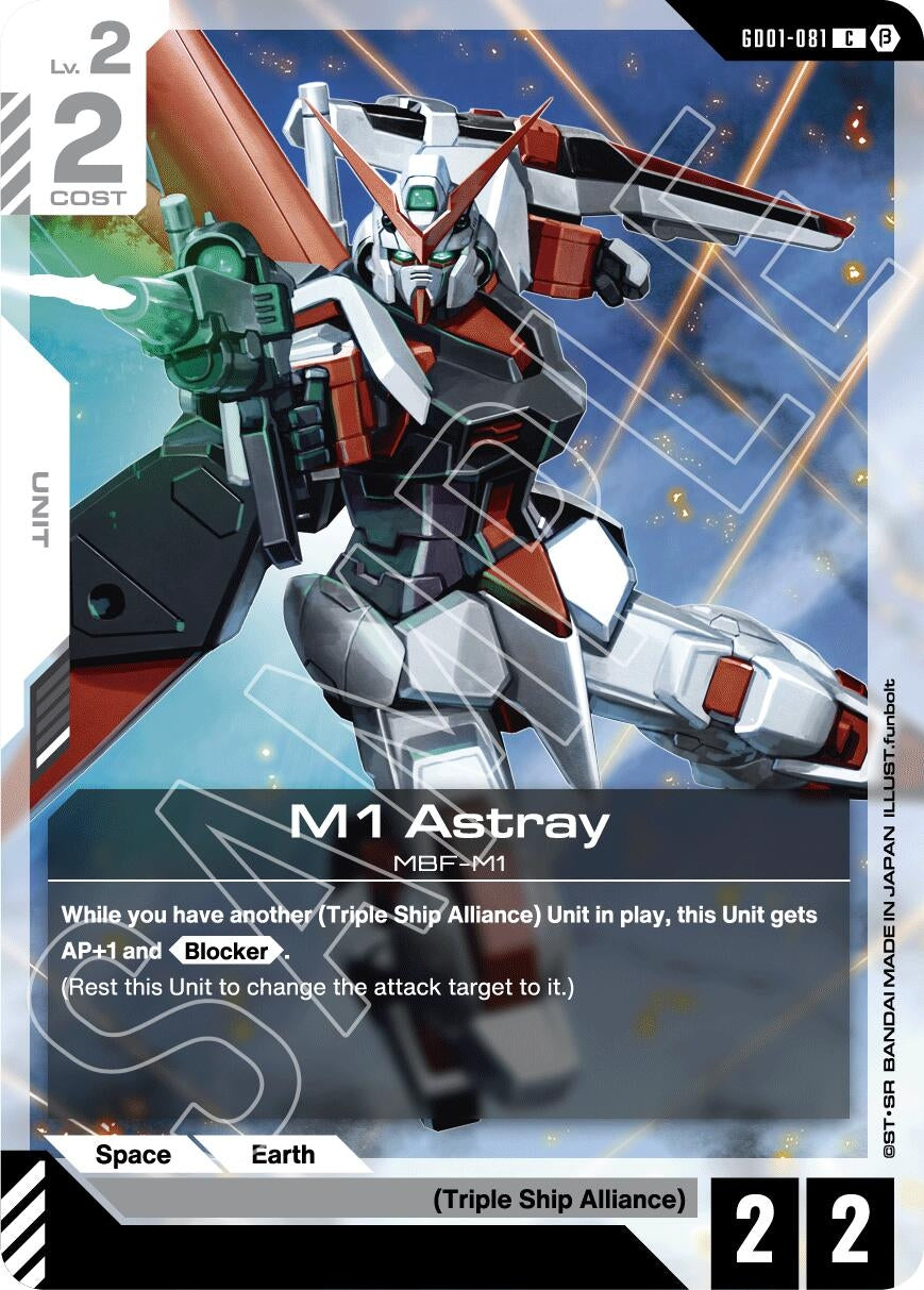 Image for M1 Astray (Edition Beta) (GD01-081) - Gundam Card Game