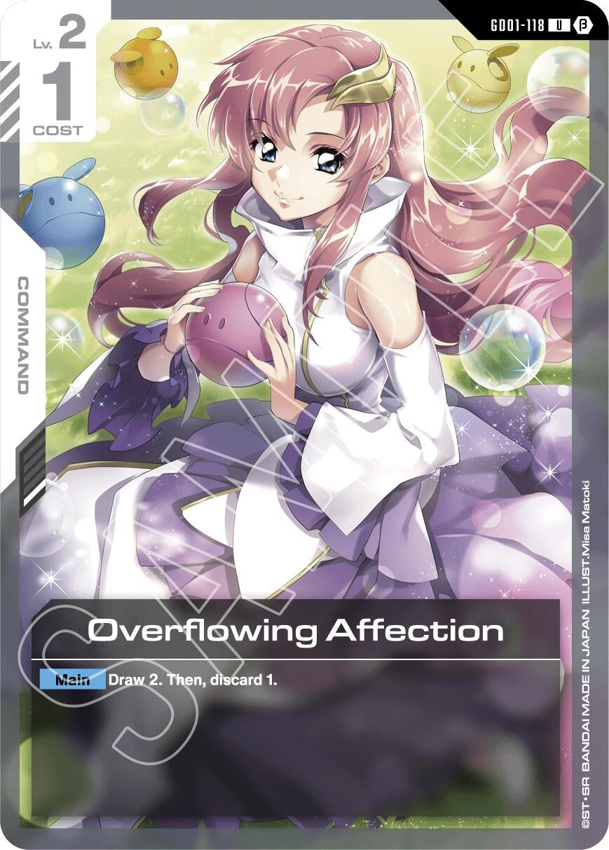 Image for Overflowing Affection (Edition Beta) (GD01-118) - Gundam Card Game