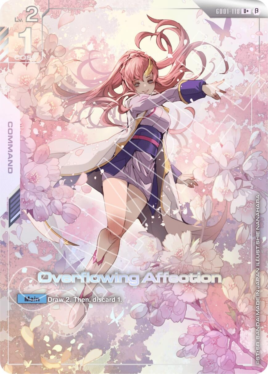 Image for Overflowing Affection (U+) (Edition Beta) (GD01-118) - Gundam Card Game