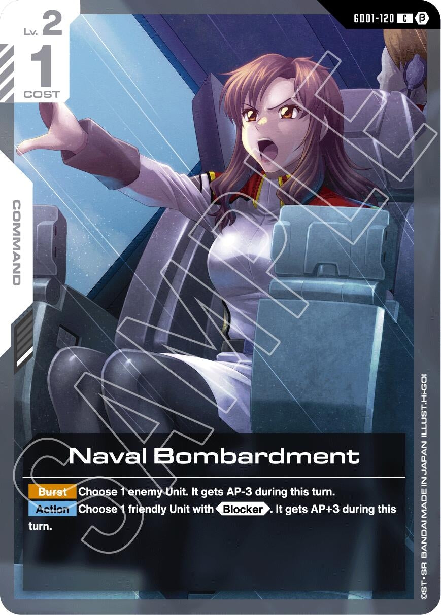 Image for Naval Bombardment (Edition Beta) (GD01-120) - Gundam Card Game