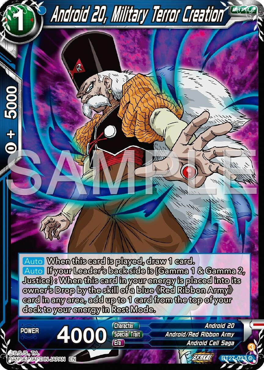 Image for Android 20, Military Terror Creation (History of Z) (BT27-033) - Dragon Ball Super: Masters