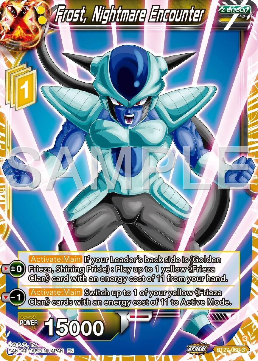 Image for Frost, Nightmare Encounter (History of Z) (BT27-068) - Dragon Ball Super: Masters