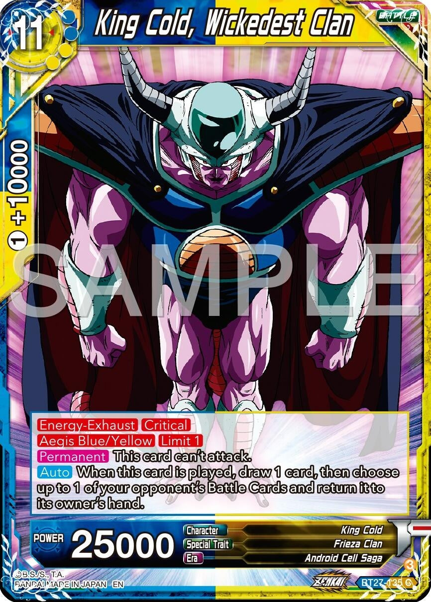 Image for King Cold, Wickedest Clan (History of Z) (BT27-135) - Dragon Ball Super: Masters