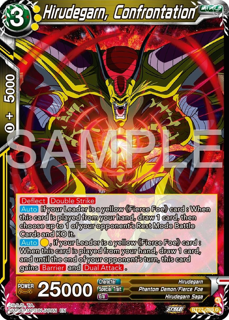 Image for Hirudegarn, Confrontation (History of Z) (BT27-089) - Dragon Ball Super: Masters