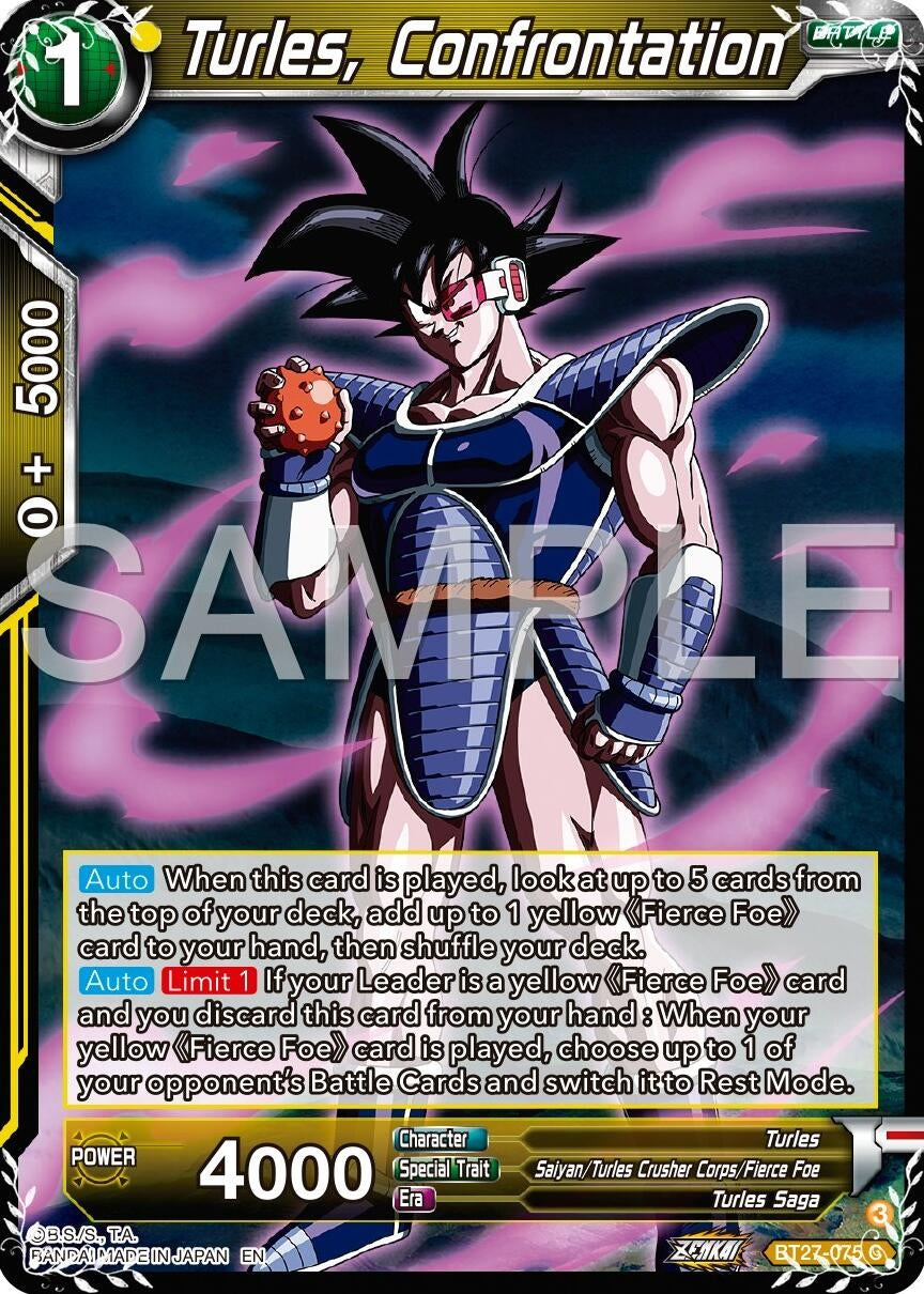Image for Turles, Confrontation (History of Z) (BT27-075) - Dragon Ball Super: Masters