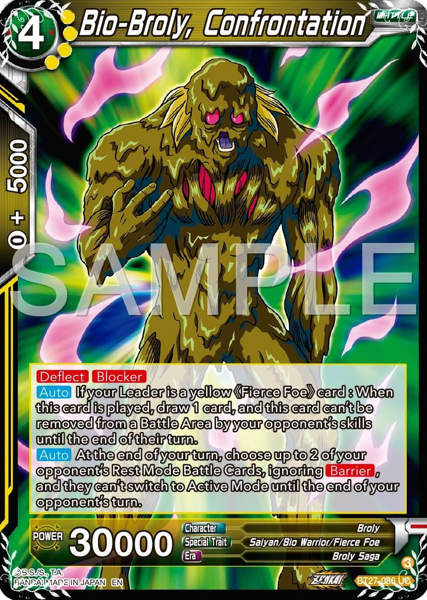 Image for Bio-Broly, Confrontation (History of Z) (BT27-086) - Dragon Ball Super: Masters