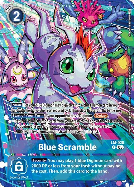 Image for Blue Scramble (Alternate Art) (ST-20) (LM-028 P) - Digimon Card Game