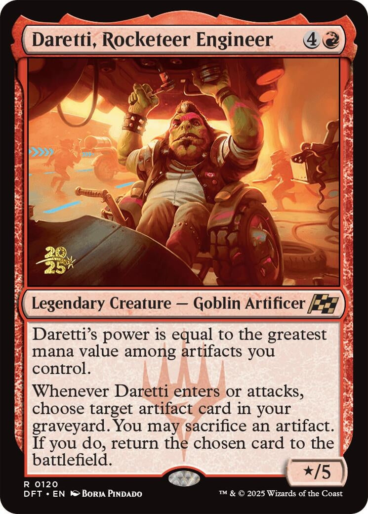 Image for Daretti, Rocketeer Engineer (Prerelease Cards) (120) - Magic: The Gathering