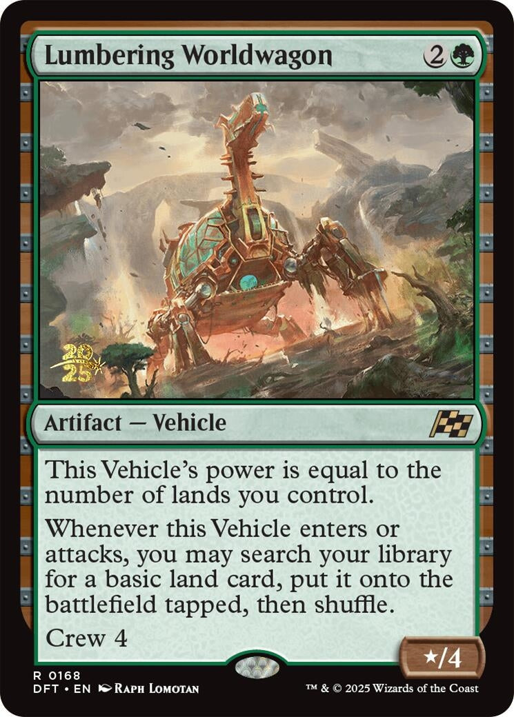Image for Lumbering Worldwagon (Prerelease Cards) (168) - Magic: The Gathering