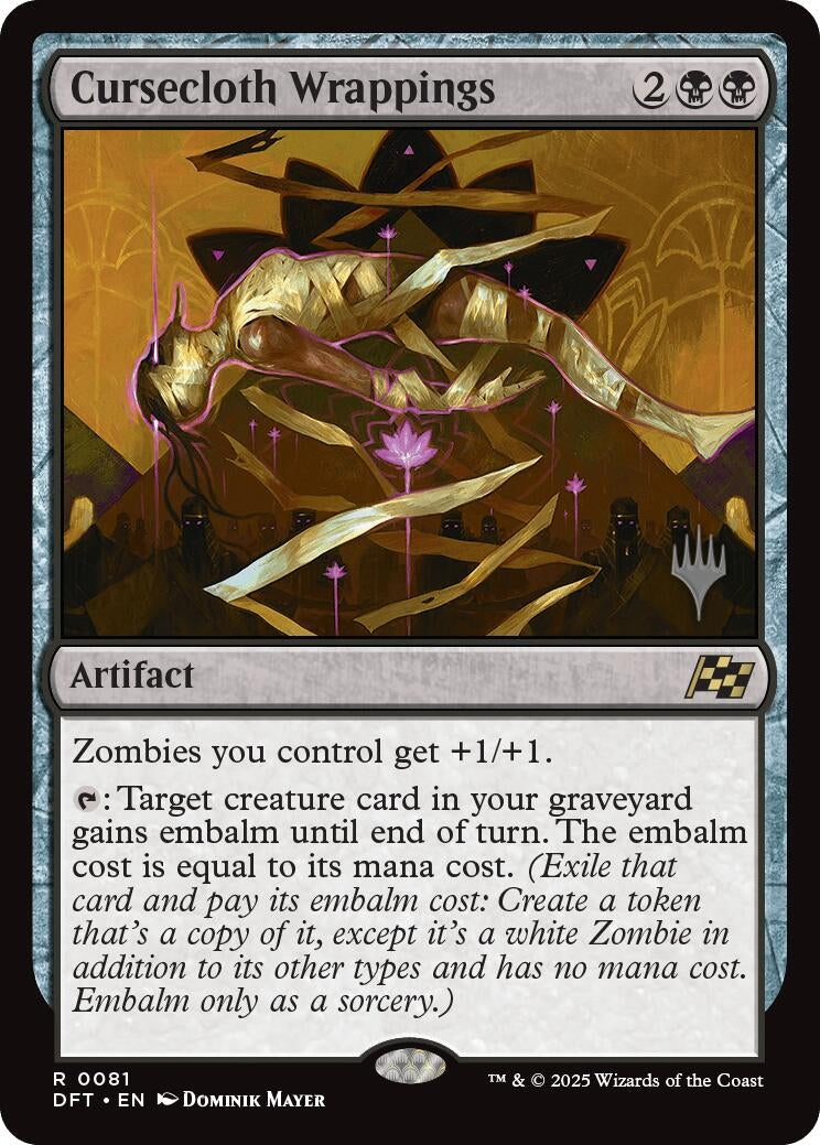 Image for Cursecloth Wrappings (Promo Pack: Aetherdrift) (81) - Magic: The Gathering