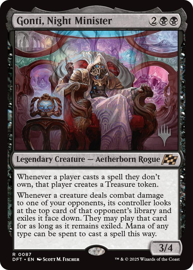 Image for Gonti, Night Minister (Promo Pack: Aetherdrift) (87) - Magic: The Gathering