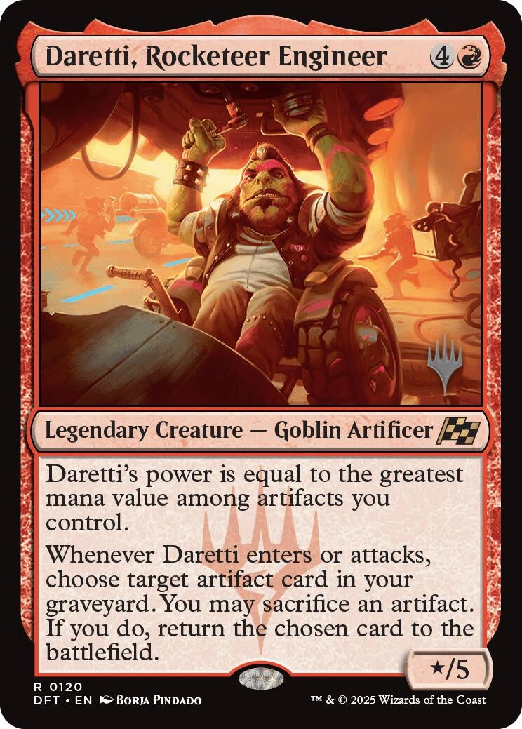 Image for Daretti, Rocketeer Engineer (Promo Pack: Aetherdrift) (120) - Magic: The Gathering