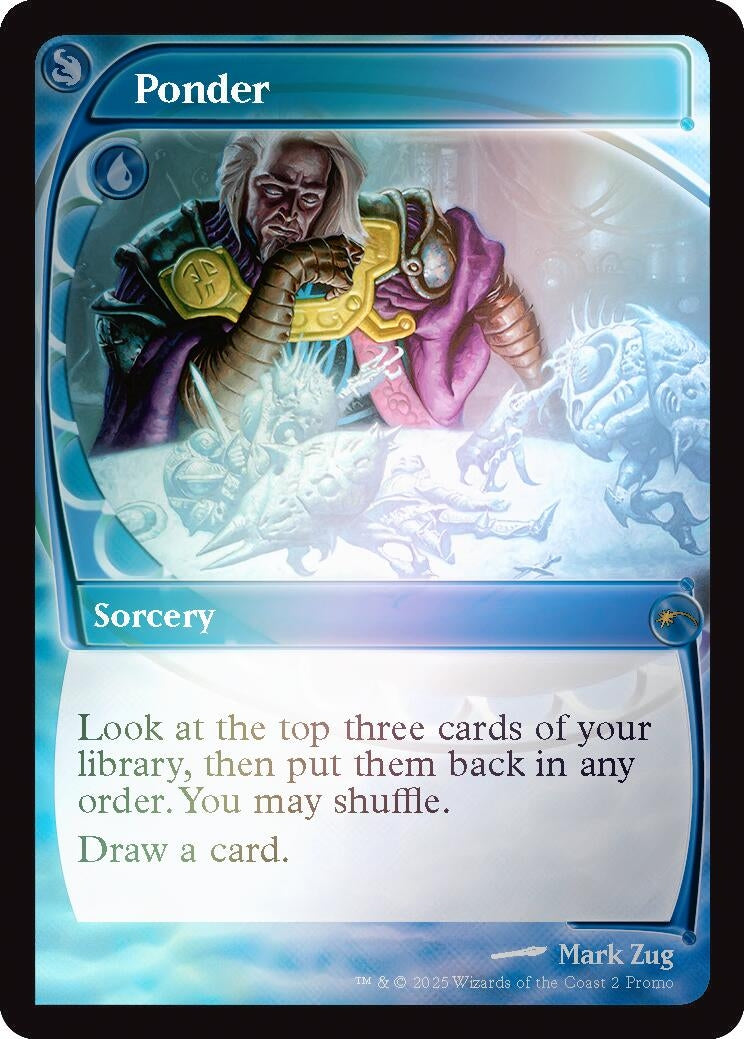 Image for Ponder (Future Sight) (Secret Lair Drop Series) (2) - Magic: The Gathering