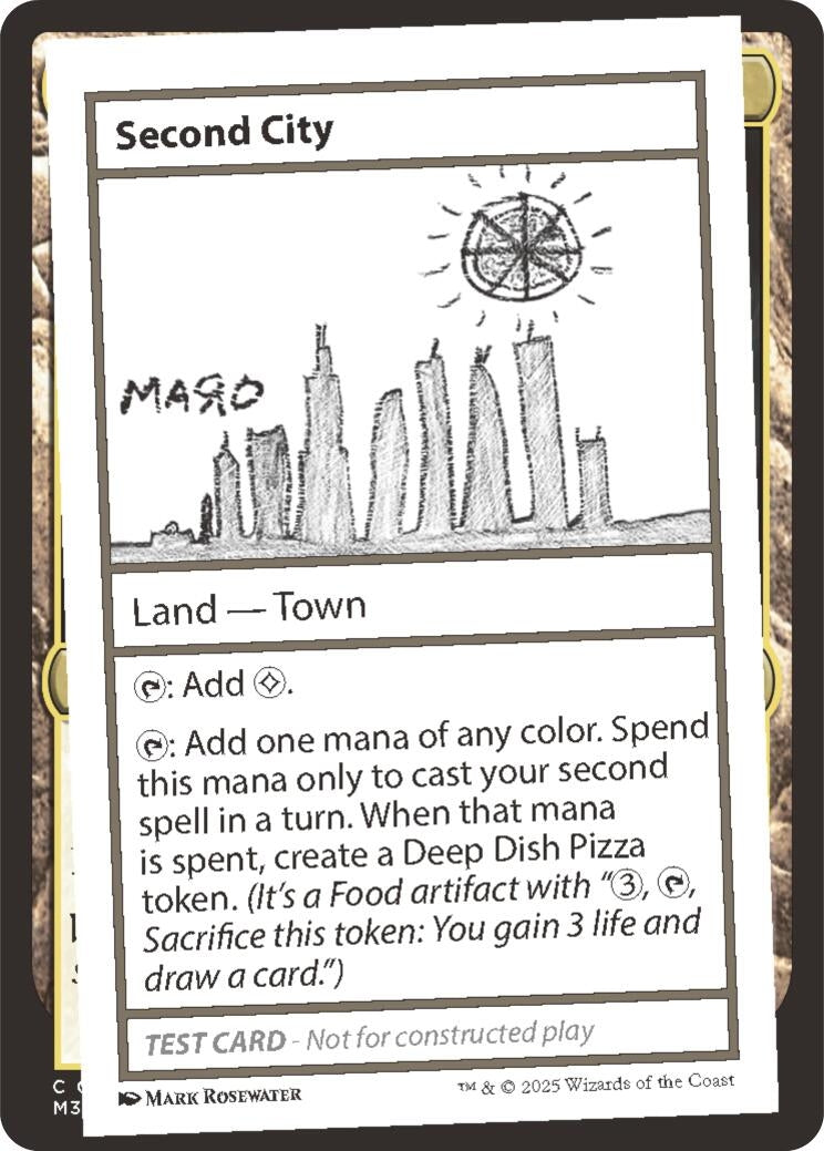 Image for Second City (Un-Known Event Playtest Cards) - Magic: The Gathering