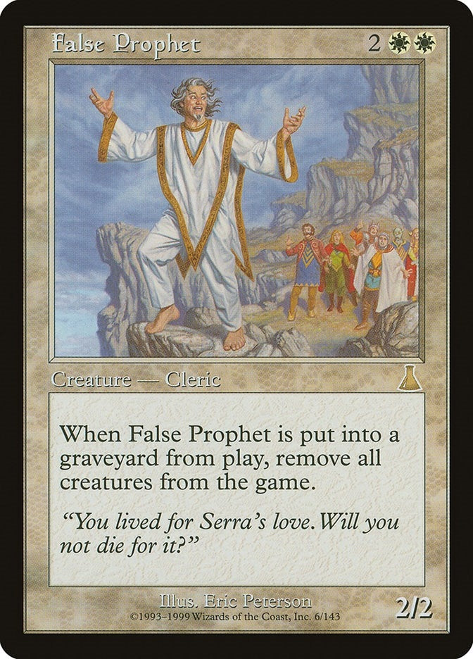 Image for False Prophet (Urza's Destiny) (6) - Magic: The Gathering