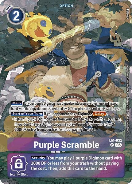 Image for Purple Scramble (Alternate Art) (ST-20) (LM-032 P) - Digimon Card Game