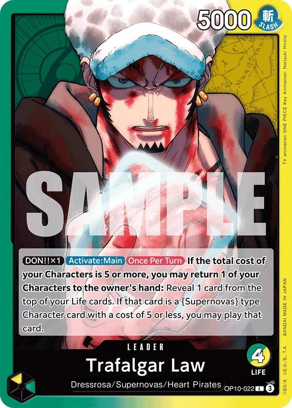 Image for Trafalgar Law (022) (Royal Blood) (OP10-022) - One Piece Card Game