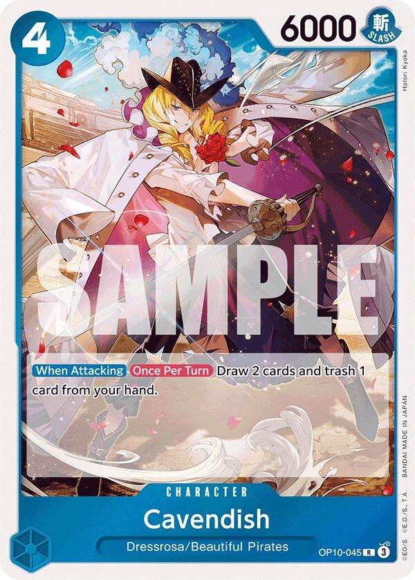 Image for Cavendish (045) (Royal Blood) (OP10-045) - One Piece Card Game