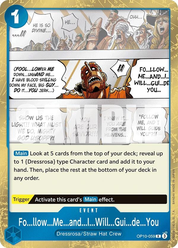 Image for Fo...llow...Me...and...I...Will...Gui...de...You (Royal Blood) (OP10-059) - One Piece Card Game