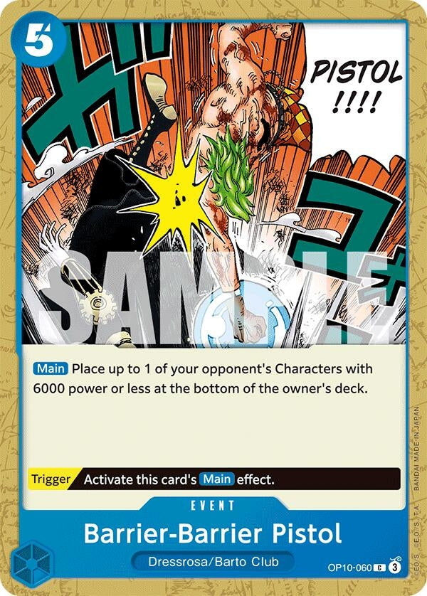 Image for Barrier-Barrier Pistol (Royal Blood) (OP10-060) - One Piece Card Game
