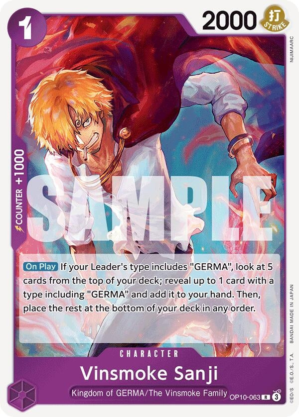 Image for Vinsmoke Sanji (Royal Blood) (OP10-063) - One Piece Card Game