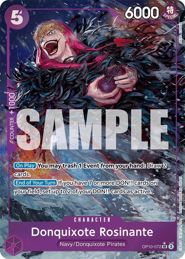 Image for Donquixote Rosinante (Parallel) (Royal Blood) (OP10-072) - One Piece Card Game