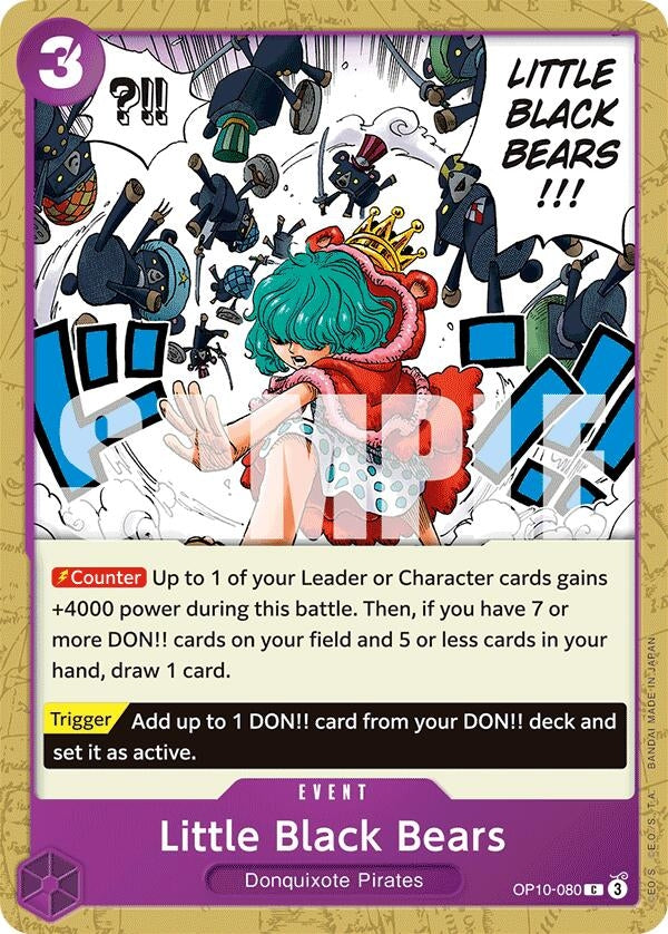 Image for Little Black Bears (Royal Blood) (OP10-080) - One Piece Card Game