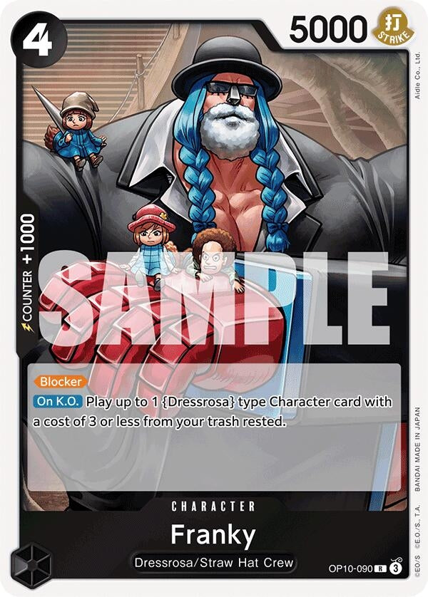 Image for Franky (090) (Royal Blood) (OP10-090) - One Piece Card Game