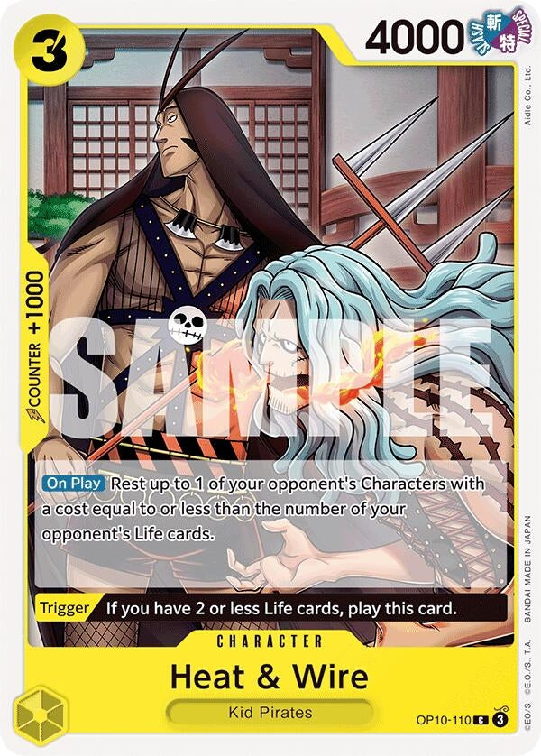 Image for Heat & Wire (Royal Blood) (OP10-110) - One Piece Card Game