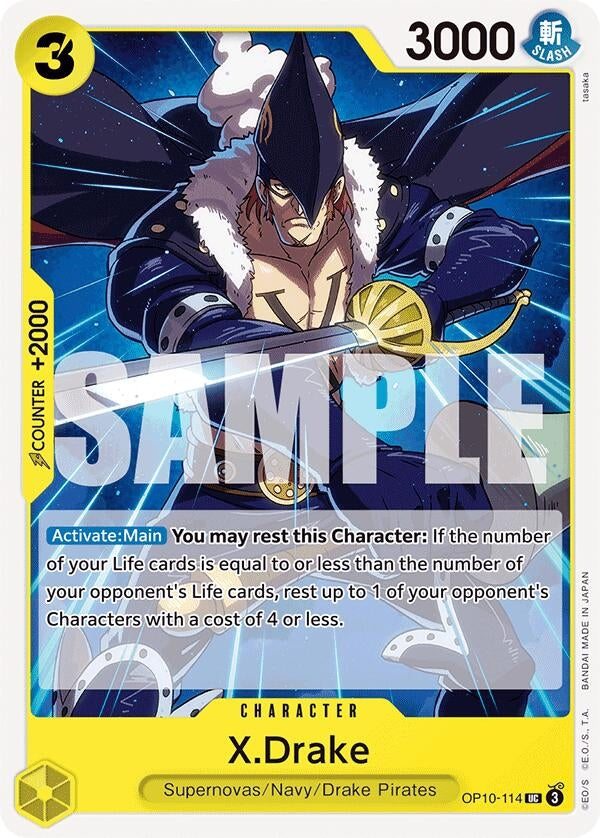 Image for X.Drake (Royal Blood) (OP10-114) - One Piece Card Game