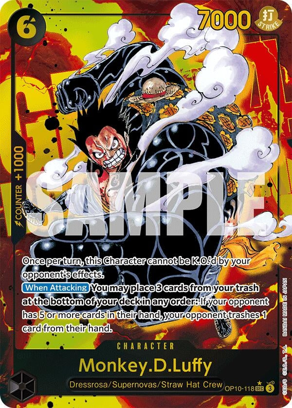 Image for Monkey.D.Luffy (118) (Parallel) (Royal Blood) (OP10-118) - One Piece Card Game